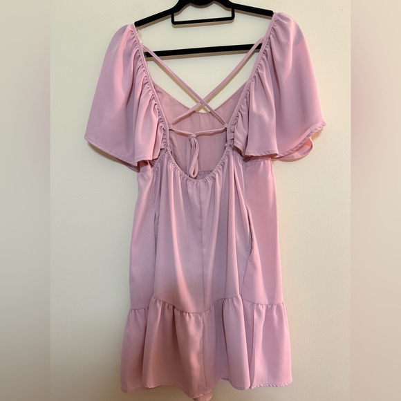 HYFVE Pink Flutter Sleeve Dress - Picture 5 of 6